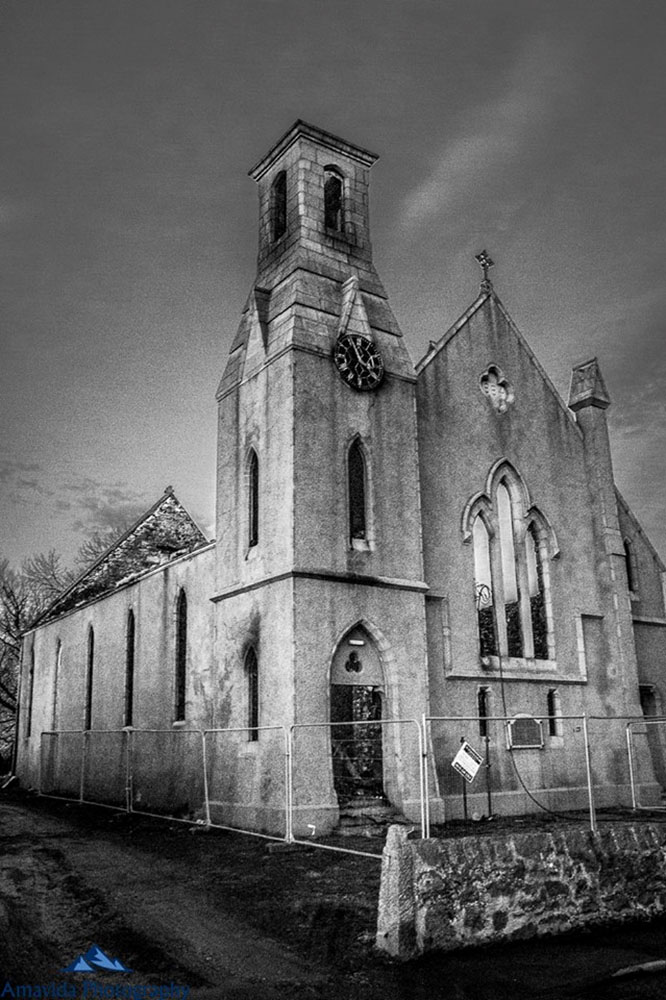 Fire destroyed the West Church in Hatton